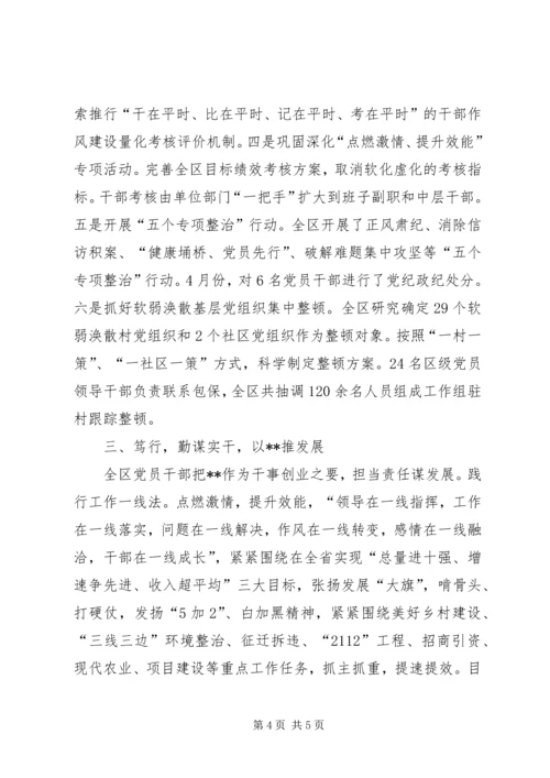 从严上要求向实处着力——集中学习教育月工作总结.docx