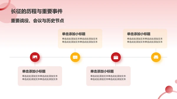 红色党政风弘扬长征精神纪念长征胜利纪念日PPT模板