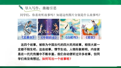 部编版八年级下册第六单元写作《学写故事》课件(共28张PPT)