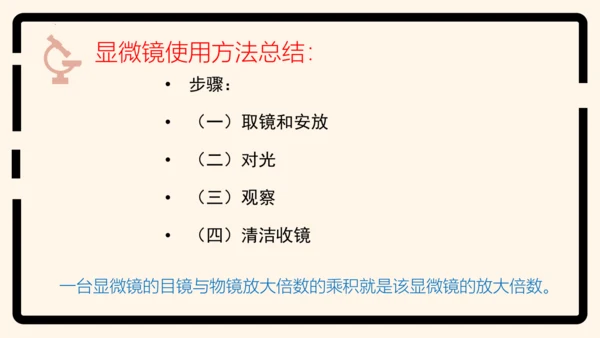 2.1.1练习使用显微镜课件2023--2024学年人教版生物七年级上册(共32张PPT)