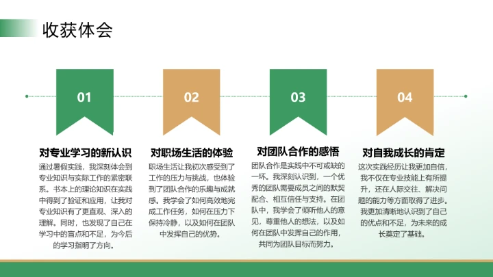 大学生暑假实践报告完整内容参考学习模版PPT