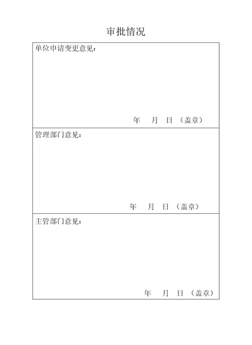 城市燃气经营许可证变更申请表