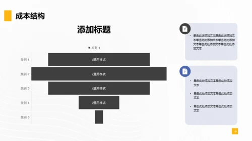 黄黑色商务风通用行业年终总结PPT模板