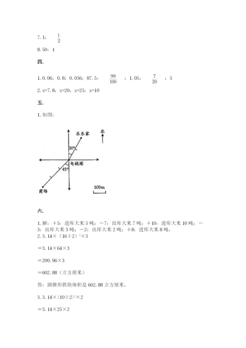 洛阳市小学数学小升初试卷精品（名师推荐）.docx