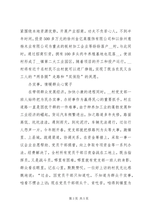 村党支部典型事迹材料.docx