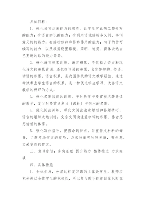 中考语文备考计划.docx