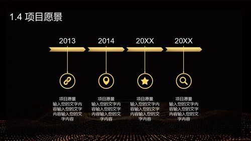 黑金奢华创业计划书通用PPT模板