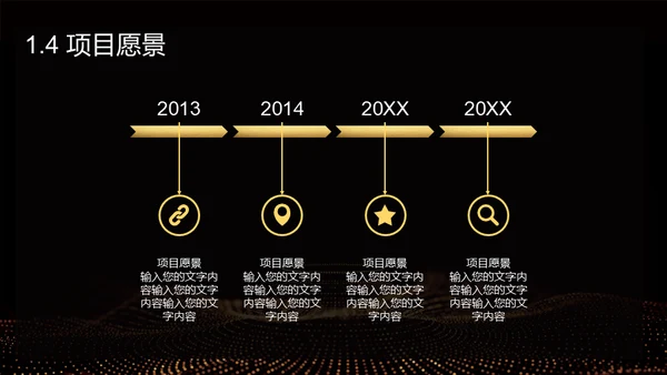 黑金奢华创业计划书通用PPT模板
