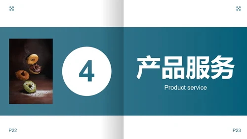 简约拟物纸张西式甜品营销策划PPT模板