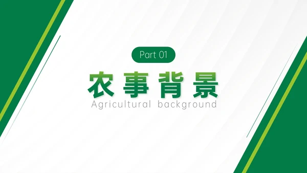 绿色商务风秋分农事农业培训活动PPT模板