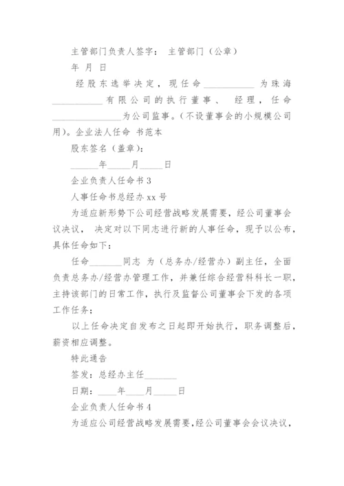 企业负责人任命书.docx