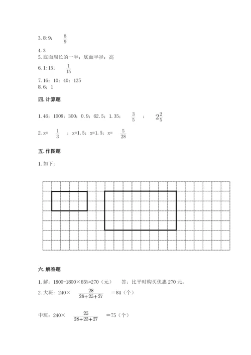 冀教版六年级下册数学 期末检测卷附完整答案【易错题】.docx