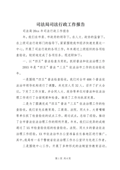 司法局司法行政工作报告.docx