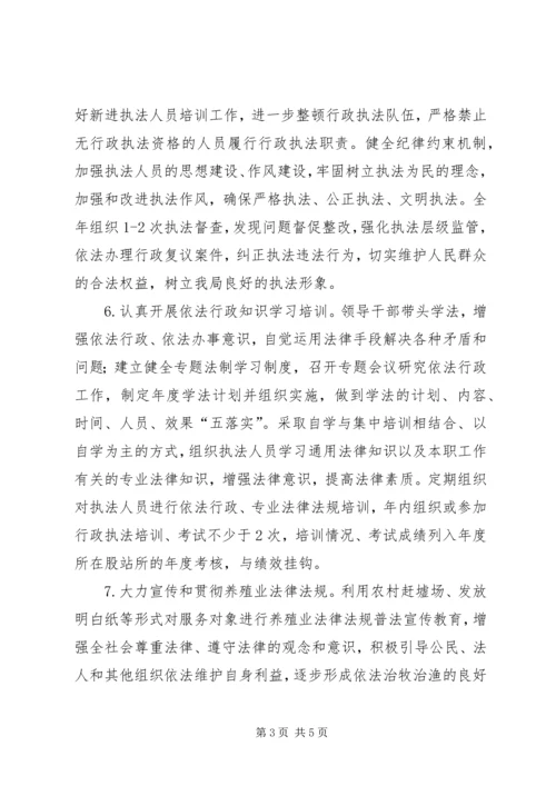 畜牧水产依法行政工作计划.docx