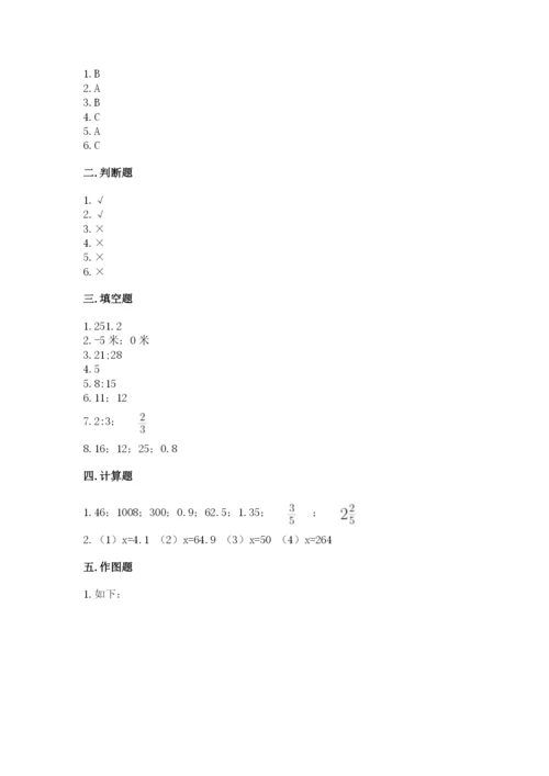 人教版六年级下册数学期末测试卷含答案【基础题】.docx