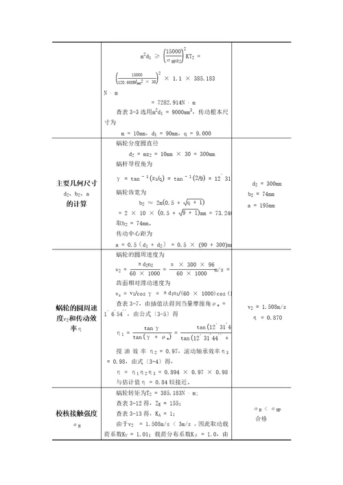 蜗轮斜齿轮二级减速器加热炉装料机机械设计课程设计设计说明书完美版x