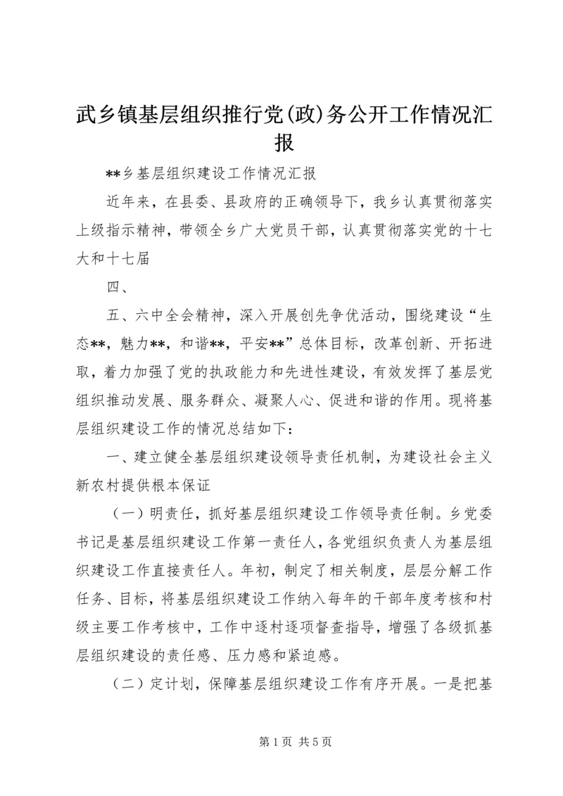 武乡镇基层组织推行党(政)务公开工作情况汇报 (3).docx