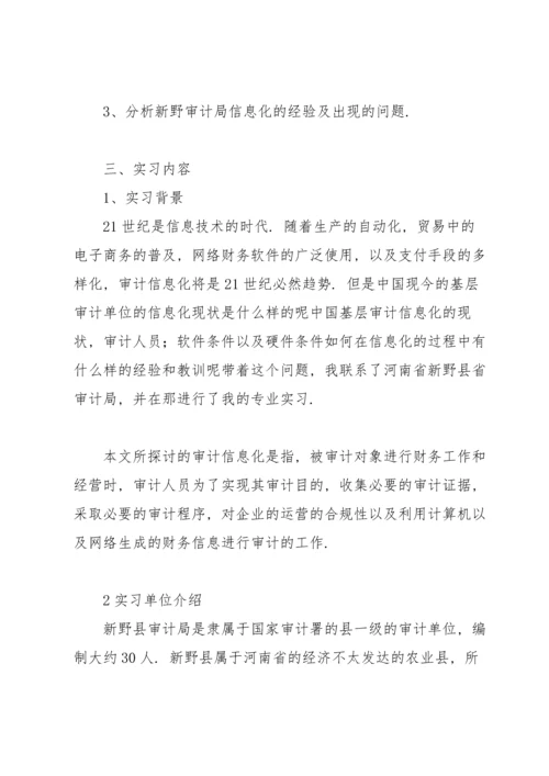 有关审计局实习报告4篇.docx