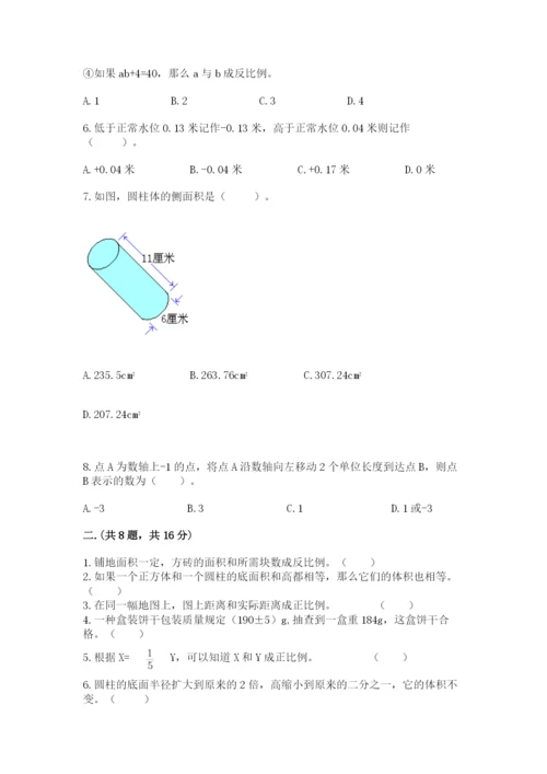 北师大版数学小升初模拟试卷及完整答案【必刷】.docx