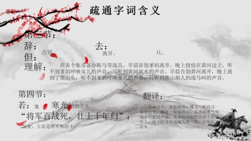 水墨风语文木兰诗通用PPT课件