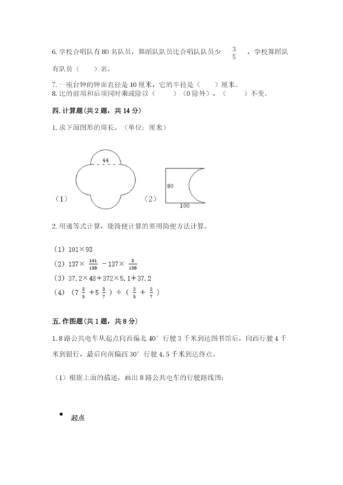 小学数学六年级上册期末测试卷含答案解析.docx