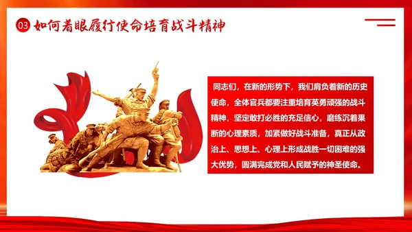 培育战斗精神PPT课件部队