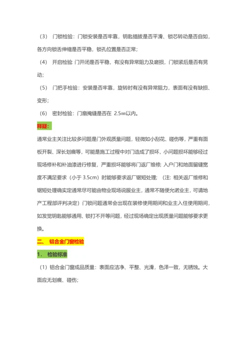 开发商应对业主专用的住宅综合项目工程质量验收统一标准很有用.docx