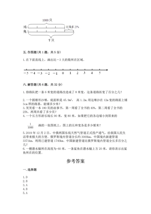 小学6年级数学试卷【考试直接用】.docx