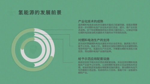 氢能源的应用绿色新能源环保通用PPT模板