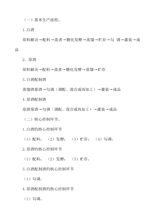 白酒生产许可证审查标准细则.docx