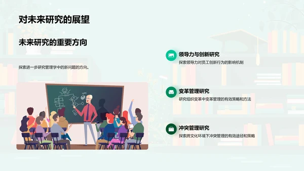 管理学研究答辩指导PPT模板