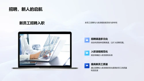 人资月度工作报告PPT模板