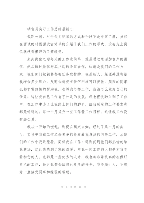 销售员实习工作总结5篇.docx