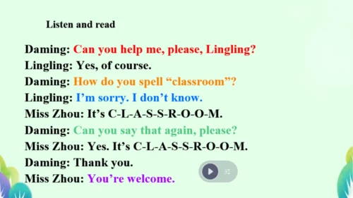 Starter Module 3 My English book Unit 2