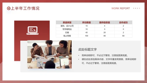 拼搏奋斗销售部工作总结PPT模板