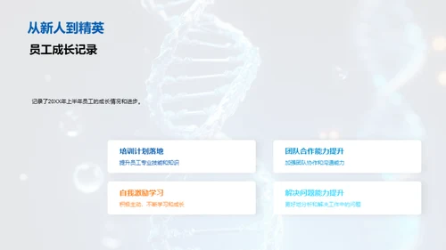 生物部门半年纵览