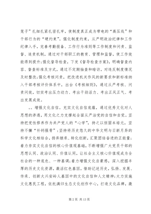 党员理想信念政治纪律作风问题担当作为组织生活落实全面从严治党.docx