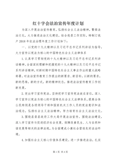 红十字会法治宣传年度计划.docx