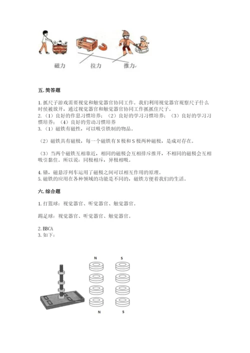 教科版二年级下册科学期末测试卷含答案【考试直接用】.docx