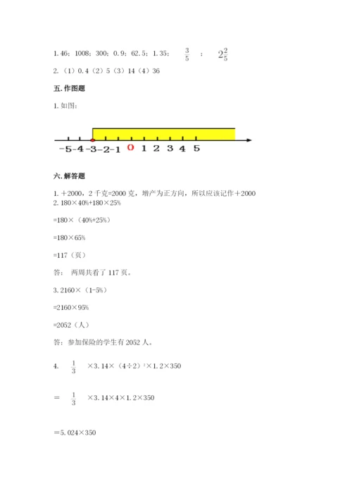 乌当区六年级下册数学期末测试卷及1套参考答案.docx
