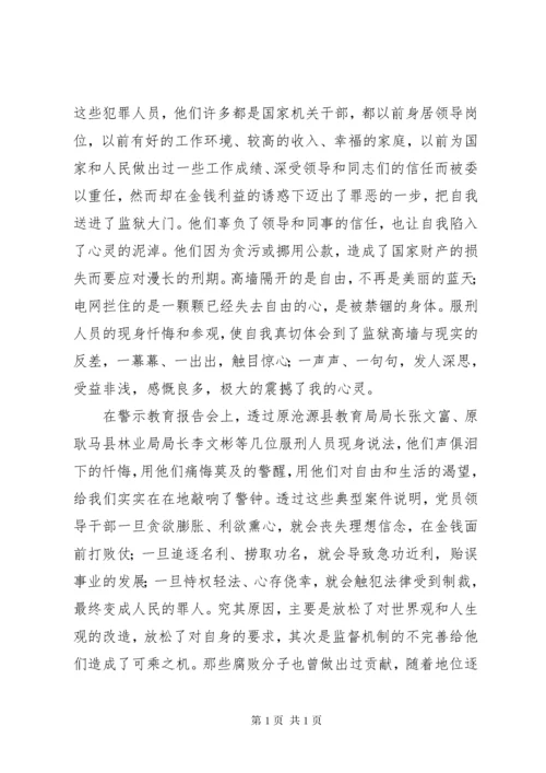 廉政警示教育心得体会十篇.docx