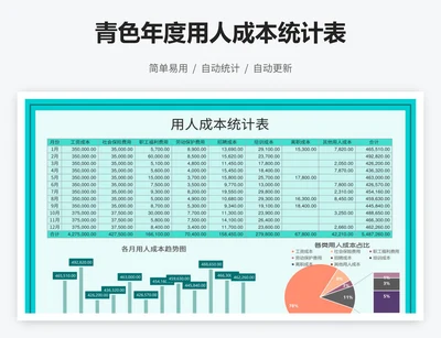 青色年度用人成本统计表