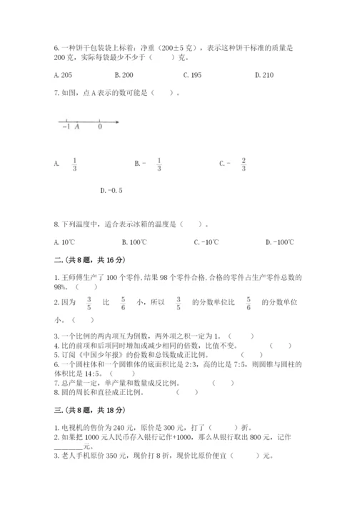 小学数学六年级下册竞赛试题精编.docx