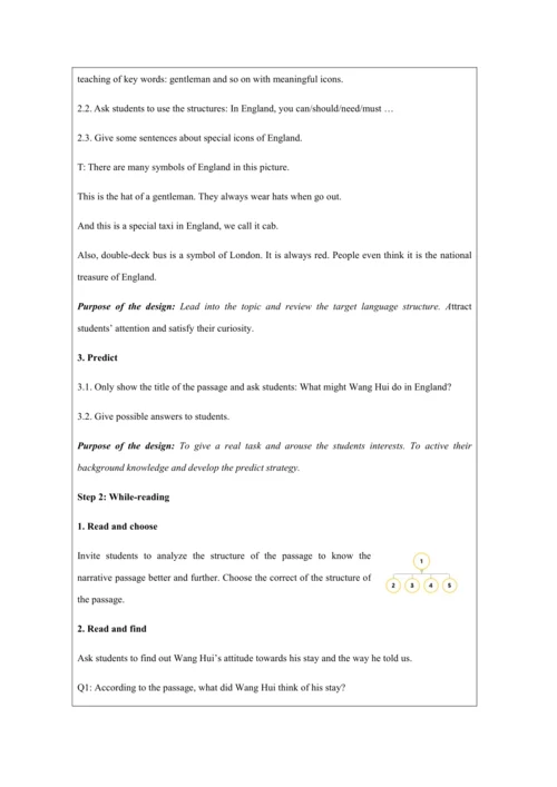 Unit 2 Reading and vocabulary-教学设计