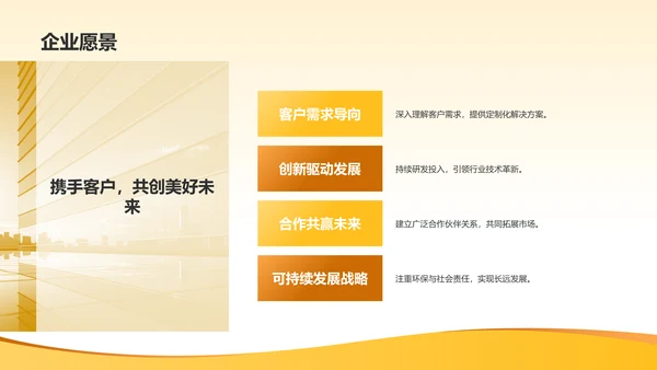 橙色商务风企业介绍PPT模板