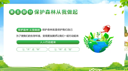 世界森林日保护森林爱护地球主题班会PPT课件