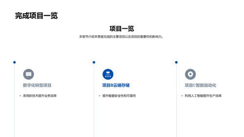 IT季度业绩与规划