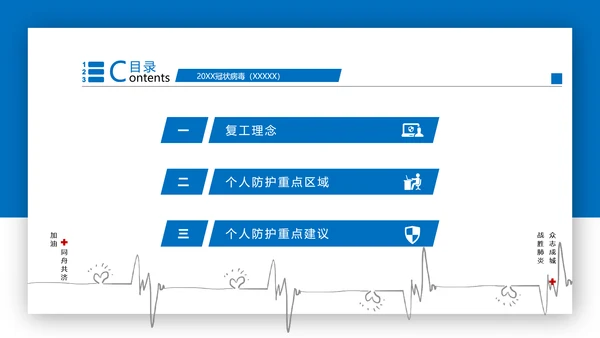 新冠病毒复工疫情防控PPT方案