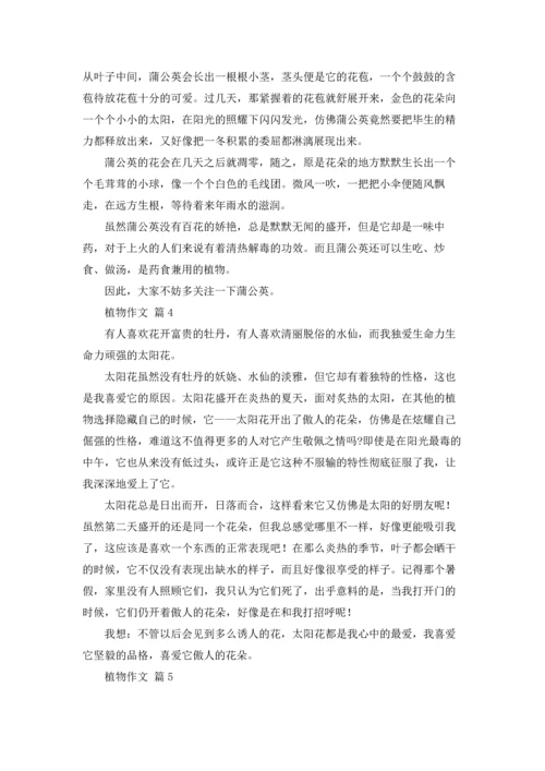 植物作文锦集六篇.docx