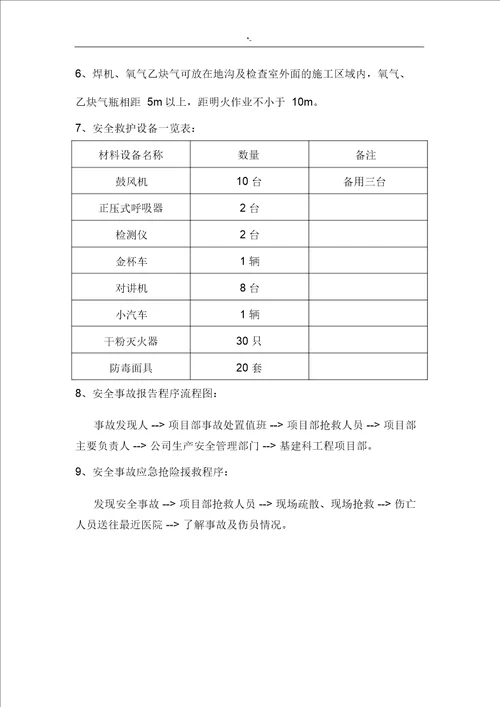 有限空间施工方案计划